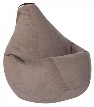 Кресло-мешок Бежевый Велюр L