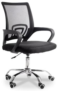 Стул компьютерный Elevate черный, хром