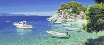 Панно из мозаики Морской пейзаж 11