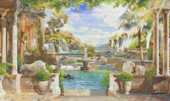 Панно из мозаики Морской пейзаж 12