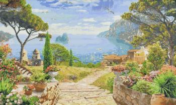 Панно из мозаики Морской пейзаж 13