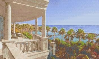 Панно из мозаики Морской пейзаж 15