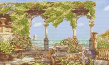 Панно из мозаики Морской пейзаж 16