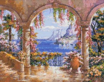 Панно из мозаики Морской пейзаж 18