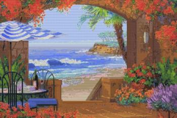 Панно из мозаики Морской пейзаж 22