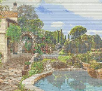 Панно из мозаики Морской пейзаж 24