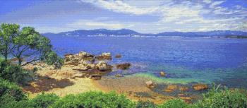 Панно из мозаики Морской пейзаж 8