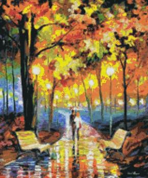 Интерьерное панно из мозаики Осень 4