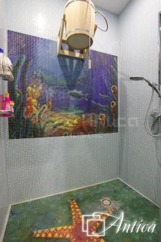 Панно из мозаики Водный мир 6