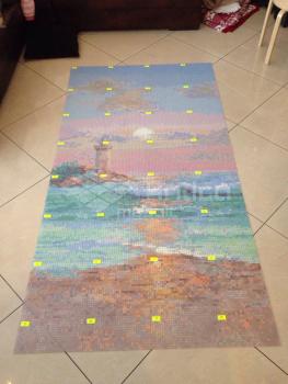 Панно из мозаики Закат 7