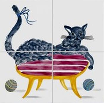 Bardelli Cuban Veranda Кошка (CubanVeranda1) 20x20