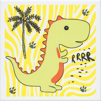 Декор настенный Kerama Marazzi Динозаврики 1 Матовый 20х20