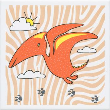 Декор настенный Kerama Marazzi Динозаврики 4 Матовый 20х20