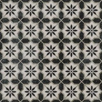 Декор керамогранит Kerama Marazzi Фреджио 1 черно-белый 20х20