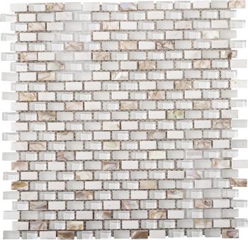 L`Antic Colonial Noohn Mosaics Tribal Pearl White (1X2) 28,3x28,6