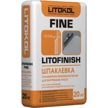 LITOFINISH FINE - шпаклевка финишная полимерная белая (20 кг)