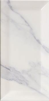 Настенная плитка Metro Marble Bianco 7.5х15 глянцевая керамическая