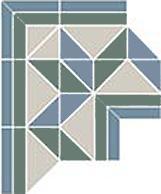 Topcer Richmond Corner Green Stand.(Tr.16 1/2 Tr.18+11+16 Strips 18+11) 32,7x32,7