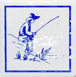 Tubadzin D-Majolika Haga1D Рыбак 11,5x11,5