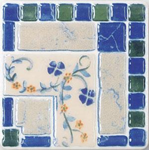 Tubadzin N-Majolika Mezza2 Dark Blue 11,5x11,5