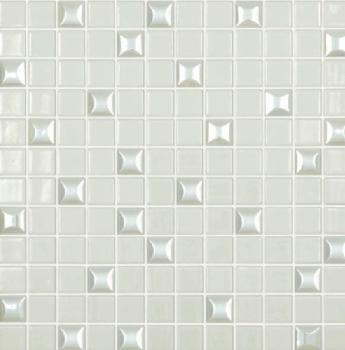Мозаика Edna Mix №100 Белый (на сетке), 31,7х31,7