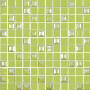 Мозаика Edna Mix №601 Зеленый (на сетке), 31,7х31,7