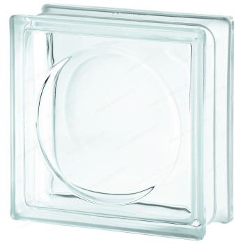 Стеклоблок Альфа бесцветный 19x19x8 см
