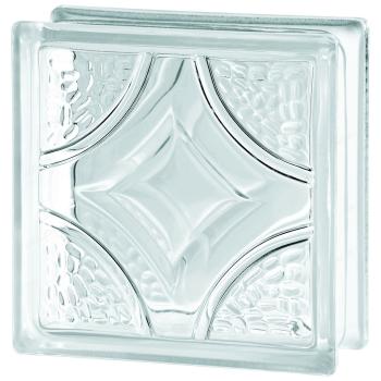 Стеклоблок Деко бесцветный 19x19x8 см