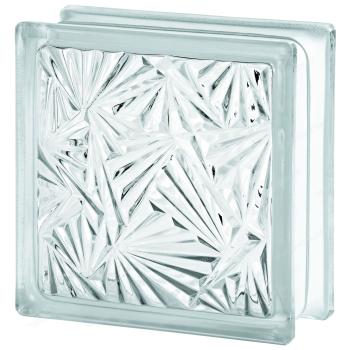 Стеклоблок Мороз бесцветный 19x19x8 см