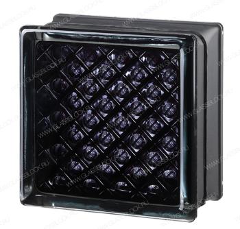 Стеклоблок MGs DAREDEVIL BLACK 100% аметист 14,6x14,6x8 см