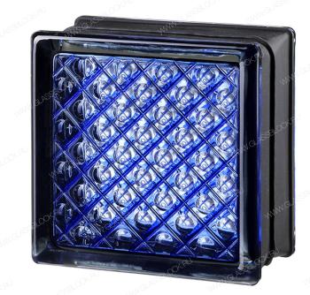 Стеклоблок MGs DAREDEVIL BLUE аметист 14,6x14,6x8 см