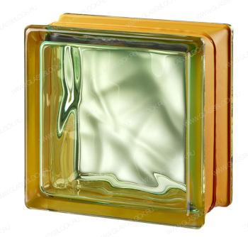 Стеклоблок MGs VEGAN GREEN зеленый 14,6x14,6x8 см