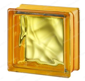 Стеклоблок MGs VEGAN YELLOW желтый 14,6x14,6x8 см