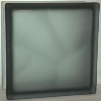 Стеклоблок Графит Волна окрашенный в массе матовый графит(серый) 19x19x8 см