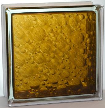 Стеклоблок Савона бронзовый бронза 19x19x8 см