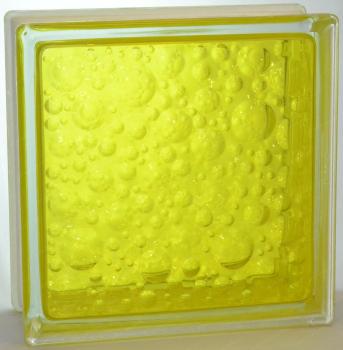 Стеклоблок Савона жёлтый желтый 19x19x8 см