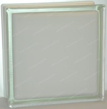 Стеклоблок Волна Молочный 100% белый 19x19x8 см