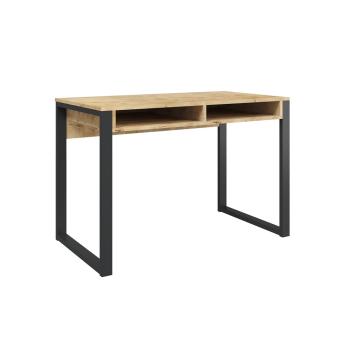 Письменный стол Лунар, дуб бунратти/черный